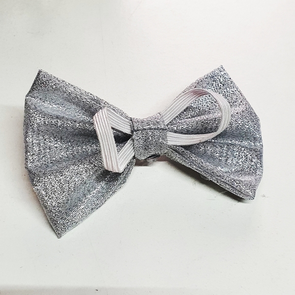 🐶 3 for $15 Pablo Diamonds Bling Bling Silver Bow Tie - Picture 12 of 15